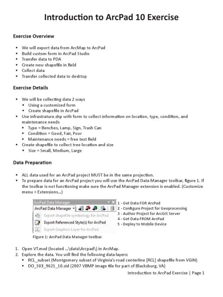 arcpad data manager extension